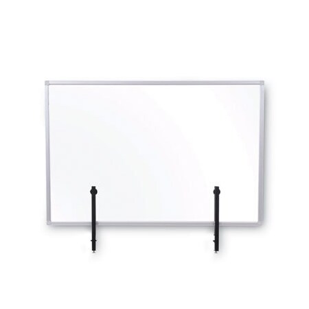 Bi-Silque MasterVisi, PROTECTOR SERIES GLASS ALUMINUM DESKTOP DIVIDER, 35.4 X 0.16 X 23.6, CLEAR GL07019101